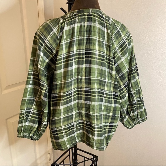 🎉SALE🎉$7 or 2 for$10🎉Time‎andTru,large12/14, long sleeve button down, scoop-neck - Picture 3 of 9